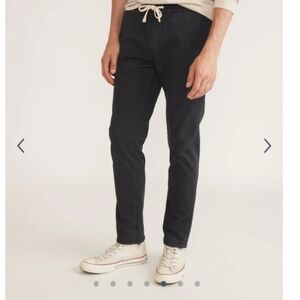 Marine layer men's Saturday slim fit washed black pants size XXL